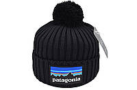 Шапка з помпоном Flexfit Patagonia 55-59 см Чёрная (F-0918-150)