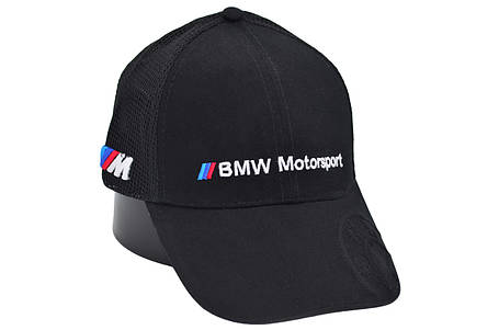 Бейсболка Fang сітка з автомобільним логотипом BMW Motorsport 56-58 см чорна (F 0919-702), фото 1