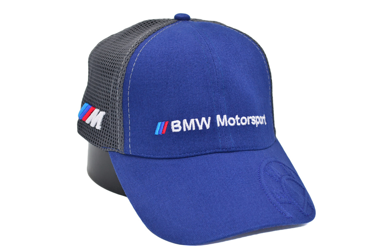 Бейсболка Fang сітка з автомобільним логотипом BMW Motorsport 56-58 см синя (F 0919-703)