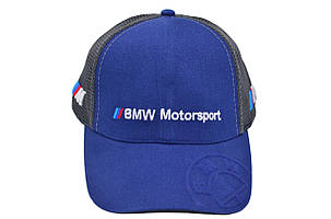 Бейсболка Fang сітка з автомобільним логотипом BMW Motorsport 56-58 см синя (F 0919-703), фото 2