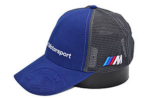 Бейсболка Fang сітка з автомобільним логотипом BMW Motorsport 56-58 см синя (F 0919-703), фото 3