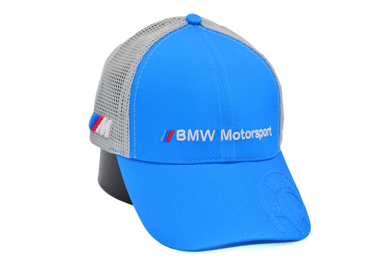 Бейсболка Fang сітка з автомобільним логотипом BMW Motorsport 56-58 см голуба (F 0919-704)