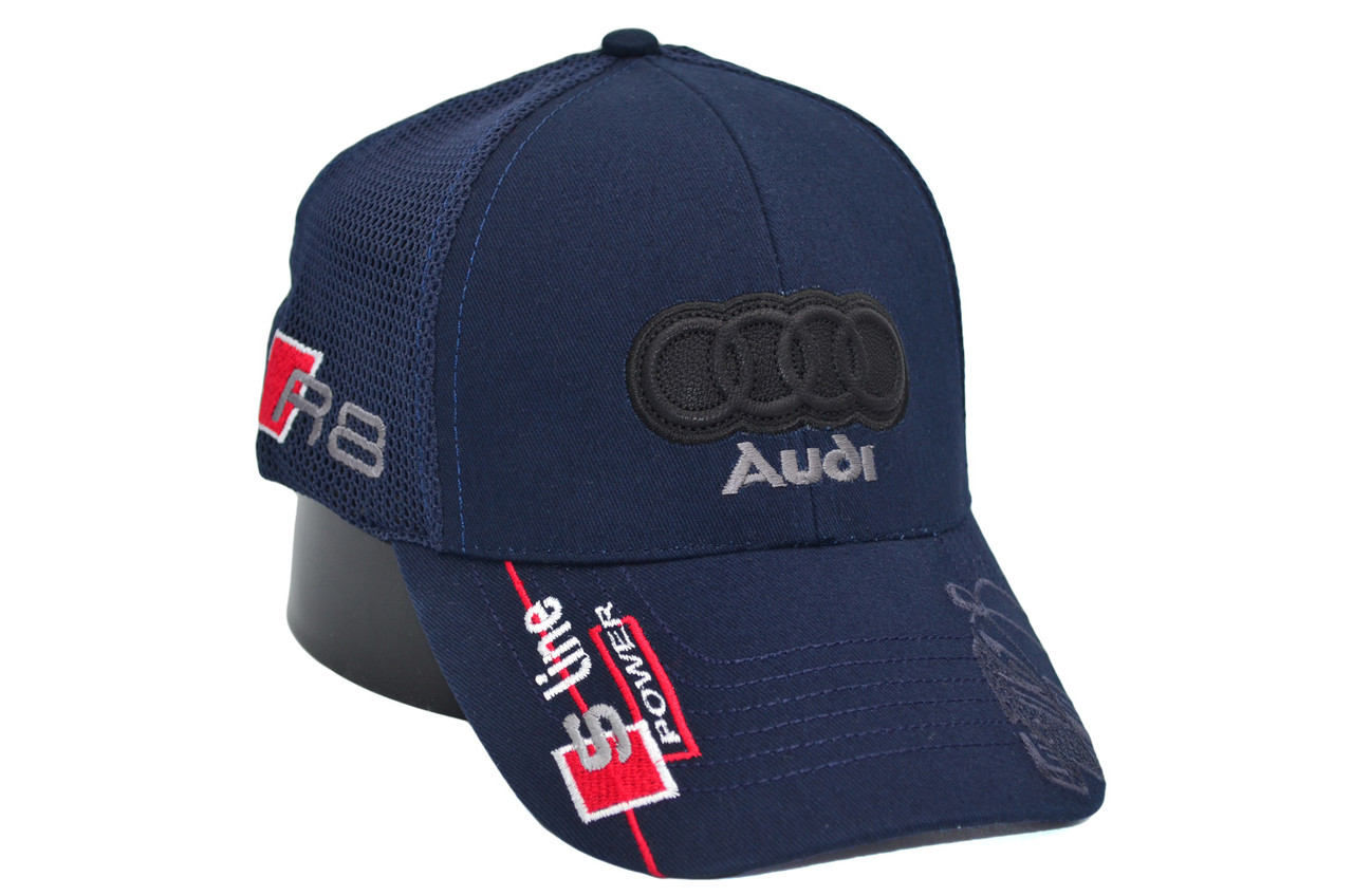 Бейсболка Fang сітка з автомобільним логотипом Audi 56-58 см темно-синя (F 0919-705)