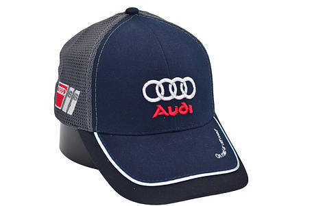 Бейсболка Fang сітка з автомобільним логотипом Audi 56-58 см темно-синя (F 0919-706), фото 1