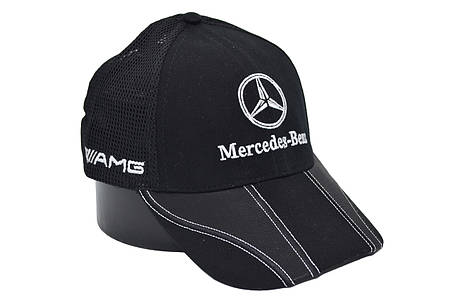 Бейсболка Fang сітка з автомобільним логотипом Mercedes Benz 56-58 см чорна (F 0919-709), фото 1