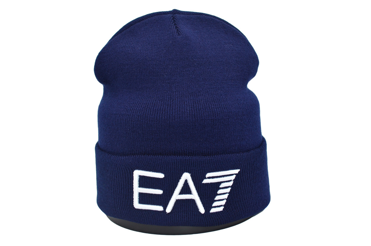 Шапка Hip Hop Shop EA7 55-59 см темно-синя (H-08118-532)