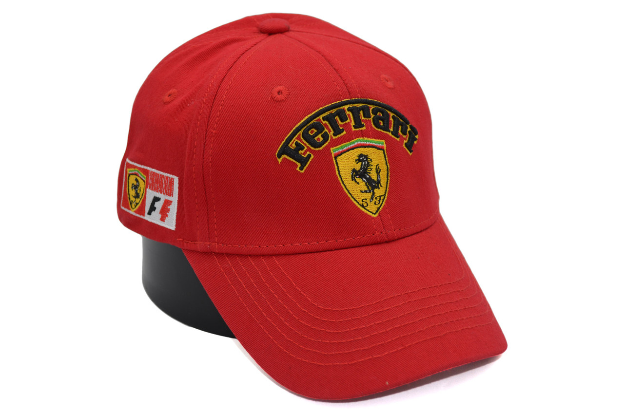 Кепка Sport Line з автомобільним логотипом Ferrari 56-59 см червона (S 0919-762)