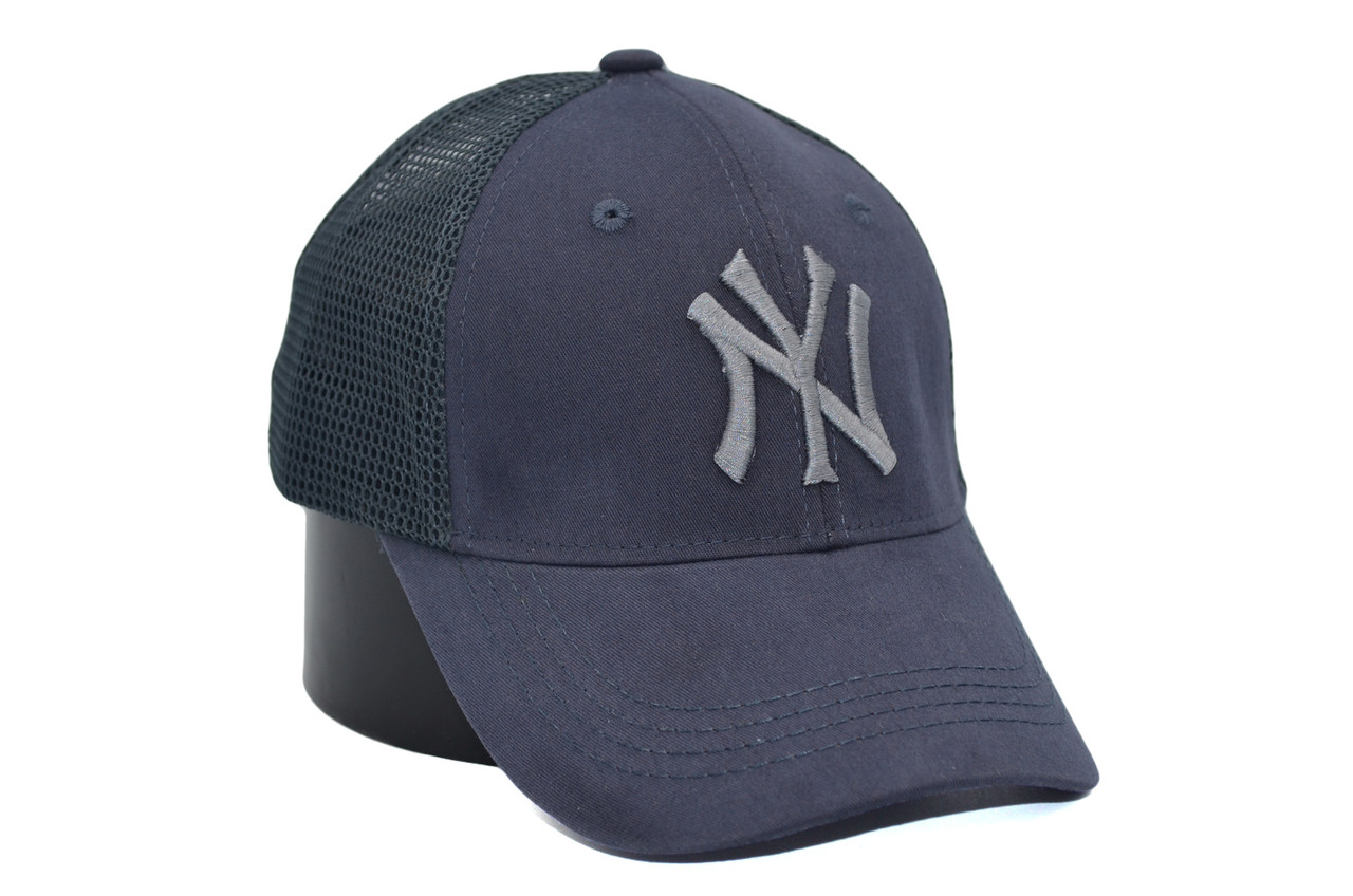 Бейсболка сітка Art cap New York Yankees 55-61 см темно-сіра (0919-800)