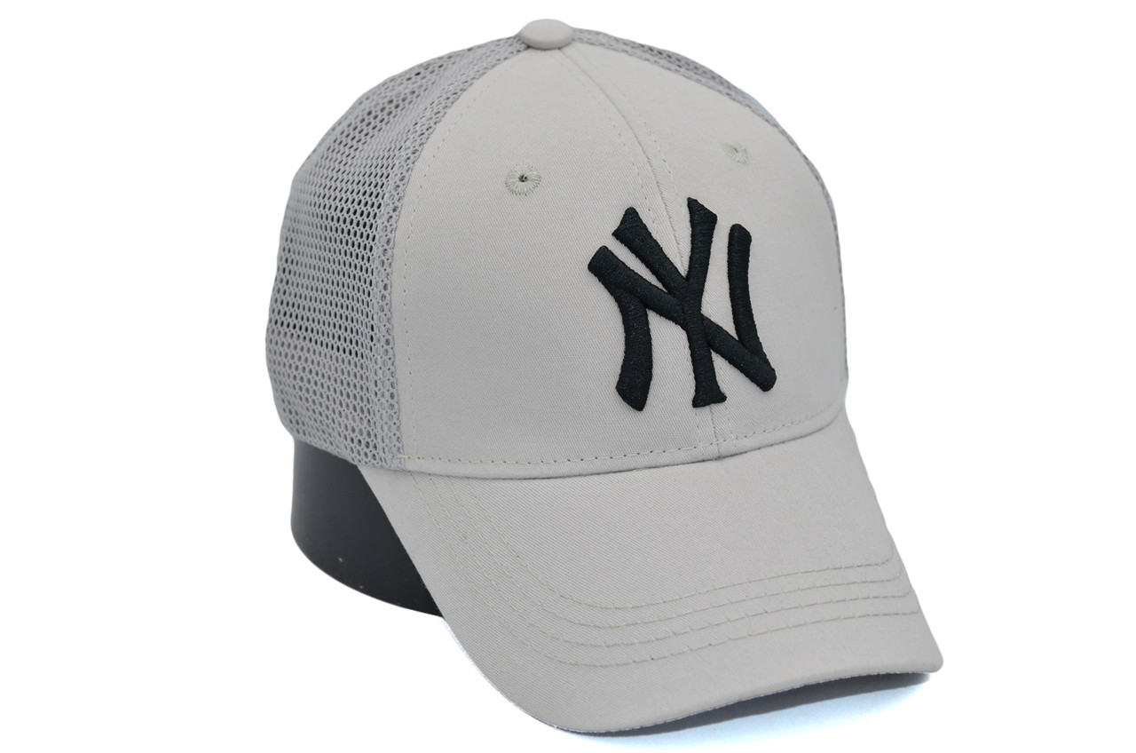 Бейсболка сітка Art cap New York Yankees 55-61 см cветло-сіра (0919-801)