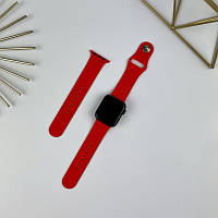Силиконовый ремешок для Apple Watch 42 mm / 44 mm / 45 mm / 49 mm (S + M) Red (14)