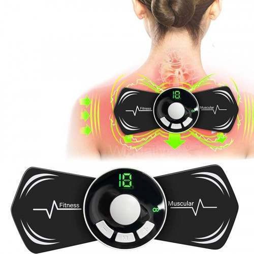 Електричний міостимулятор для тіла бездротовий Мікрострумовий масажер EMS для шиї, ніг, рук, сідниць і живота