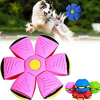 Іграшка для собак м'яч - фрізбі рожевий, фото 4