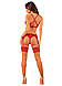 Панчохи під пояс із широким мереживом Obsessive Lacelove stockings XS/S, фото 6
