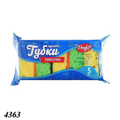 Губка-шкребок Profit Bubble Суперпіна 5 шт