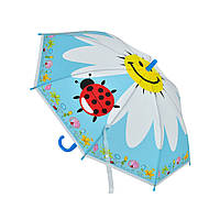 Зонтик детский Божья коровка Bambi MK 4804 Детский зонтик диаметр 77 см Синий