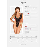 Мереживне боді Obsessive Figurea teddy S/M, фото 6