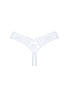Трусики білі Obsessive eavenlly crotchless thong XS/S, фото 6
