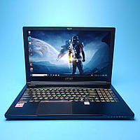Б/у Игровой ноутбук MSI MegaBook GS63 Stealth 8RE 15.6" 1920x1080| i7-8750H| 16GB RAM| 512GB SSD| GTX 1060 6GB