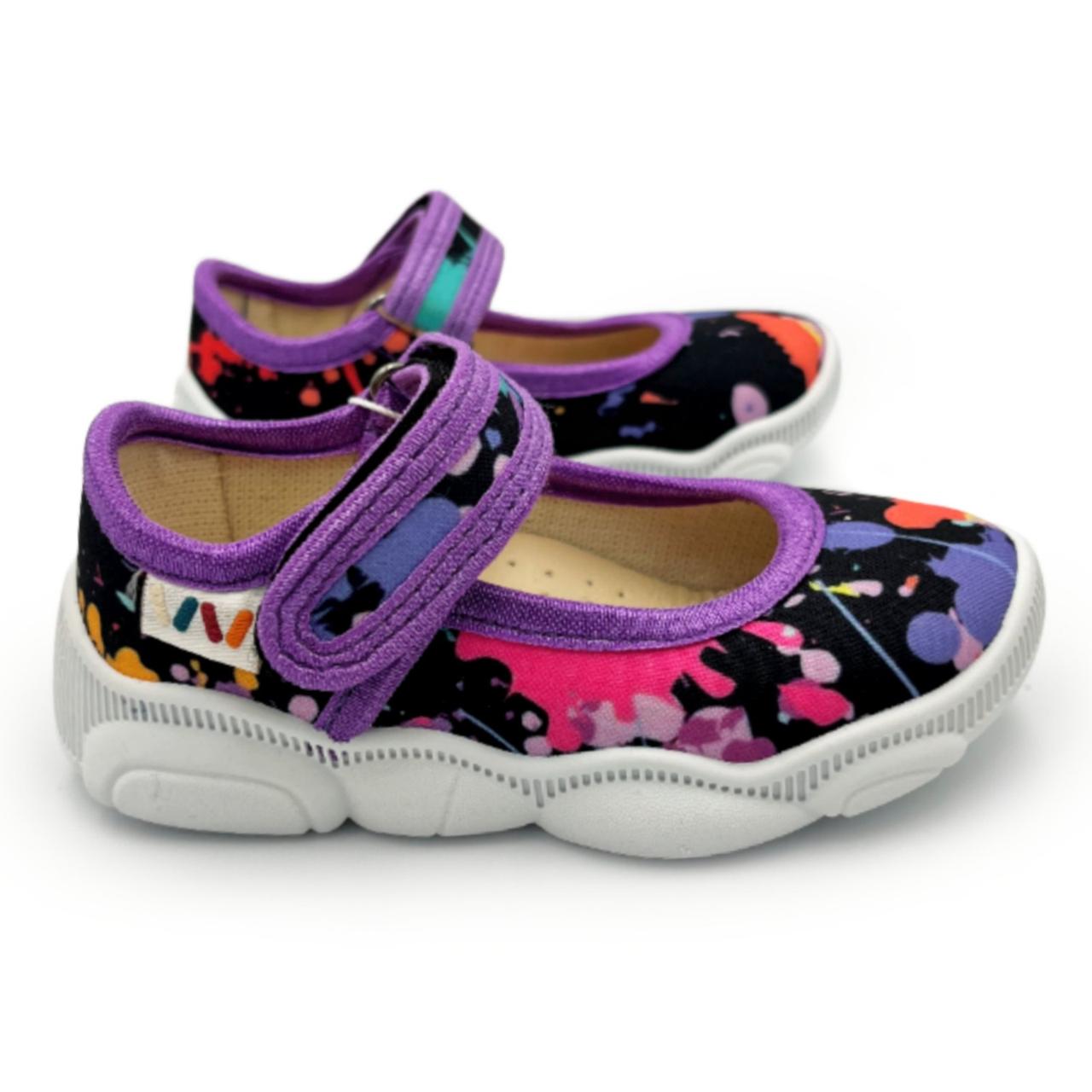 Дитячі текстильні тапочки для дівчинки Weestep 22р,27p