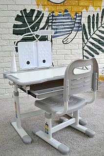 Парта шкільна з лампою M 5068, grey