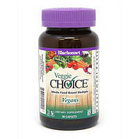 Вітамінно-мінеральний комплекс Bluebonnet Nutrition Veggie Choice 90 Caplets BLB0154 SM, код: 7682865