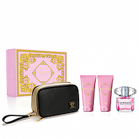 Набор Versace Bright Crystal для женщин - set (edt 90 ml + b/l 100 ml + sh/g 100 ml + cosmetic bag)