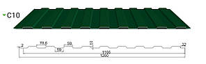 Профнастил С-10 Алмет 0,4 мм RAL, фото 1