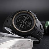 Водонепроникний (50 м) цифровий годинник Skmei 1251BN Black-brown, фото 4