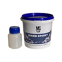 Епоксидна смола прозора HARD EPOXY для об'ємних заливок стільниць з затверджувачем (товщина шару до 7см) 3кг