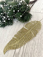 Лист папороті золотий (10 штук), фото 2