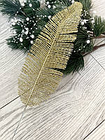 Лист папороті золотий (10 штук), фото 8