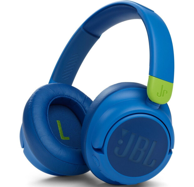 Навушники для дітей бездротові JBL JR460NC (JBLJR460NCBLU) повнорозмірні сині, фото 1