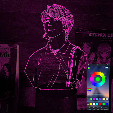 Акриловий світильник-нічник керування з телефона Хан Джі Сон tty-n002304, фото 1