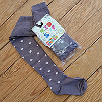 Колготи для дівчинки «Горошок», зріст 104-110, колір коричневий