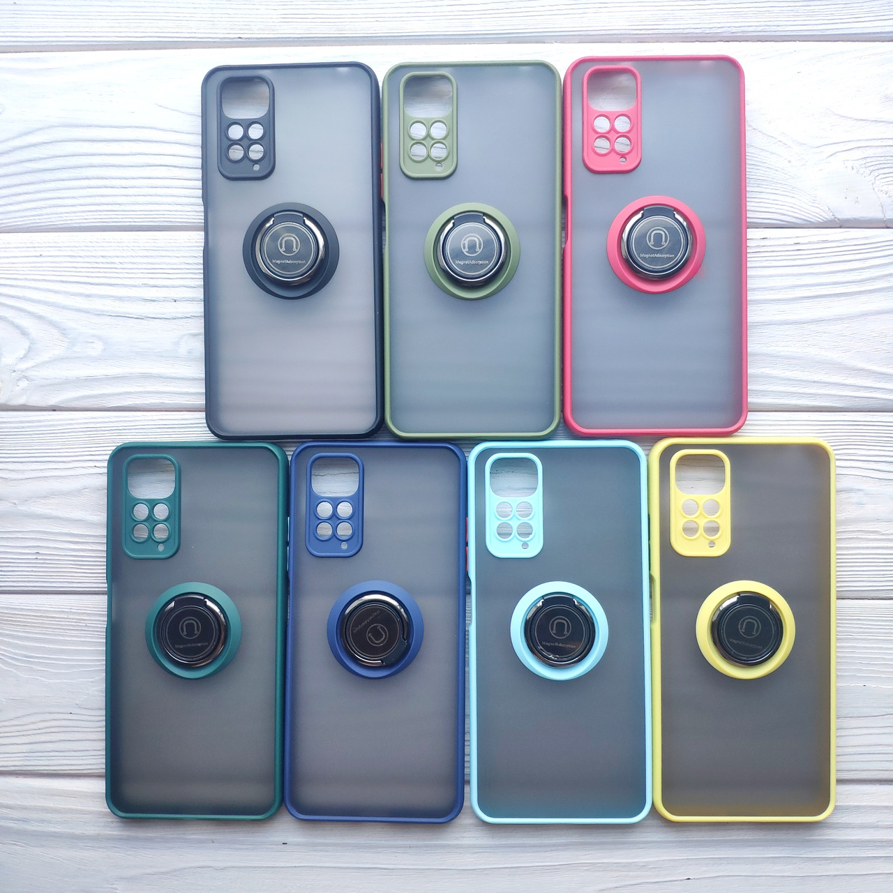 Чохол Armor Ring для Xiaomi Redmi Note 11 / Note 11S Протиударний з кільцем (різні кольори)