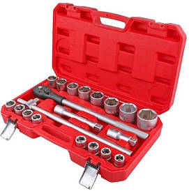 Набір торцевих головок Haisser 70114 з тріскачкою 3/4" 20 шт (96410)