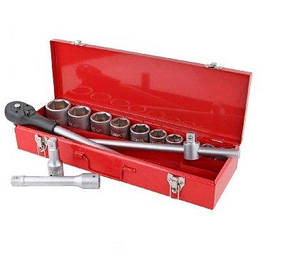 Набір торцевих головок Haisser 701134 з тріскачкою 3/4" 14 шт (96443)