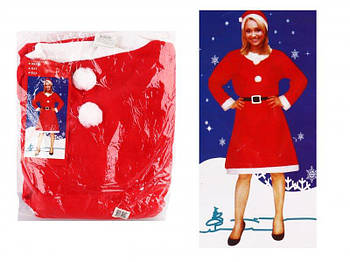 Костюм новорічний "Санта" жіночий 1312 G-Rich