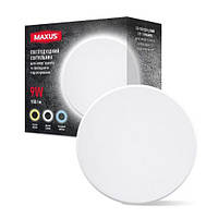 Светильник светодиодный накладной MAXUS MWL 9W 3CCT IP65 WH Circle (1-MWL-9W-WHC)