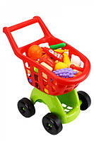 Продуктовий набір ТехноК 8713 у візку, іграшка каталка, продукти, ігровий набір для кухні, супермаркету