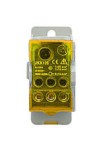 Розподільчий блок на DIN-рейку РБД125A жовтий Ny95504701