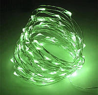 Гирлянда светодиодная на батарейках "зелёная" 30 LED длина 3 метра
