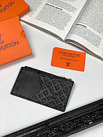 Держатель для карт Louis Vuitton monogram leather k008 высокое качество