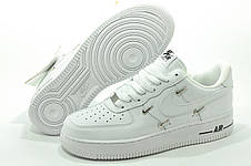 Білі кросівки Nike Air Force 1 07 LX (Найк Аїр Форс) унісекс, фото 3