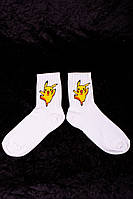 Шкарпетки Without Пикачу 36-44 White высокое качество