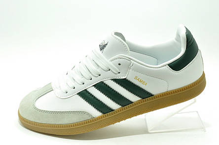 Кросівки Adidas Samba чоловічі Адідас Самба білі, фото 1