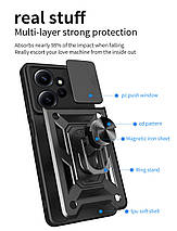 PC + TPU чохол Camshield Armor для Motorola Edge 40 Pro / червоний, фото 4