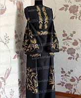 Заготовка для вишивки Сукня жіноча СЖ вк-139 Колоски з бічними вставками та поясом Модна Вишивка