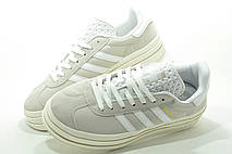 Кросівки Adidas Gazelle bold на платформі беж 40р., фото 6