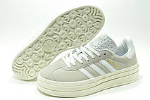 Кросівки Adidas Gazelle bold на платформі беж 40р., фото 5